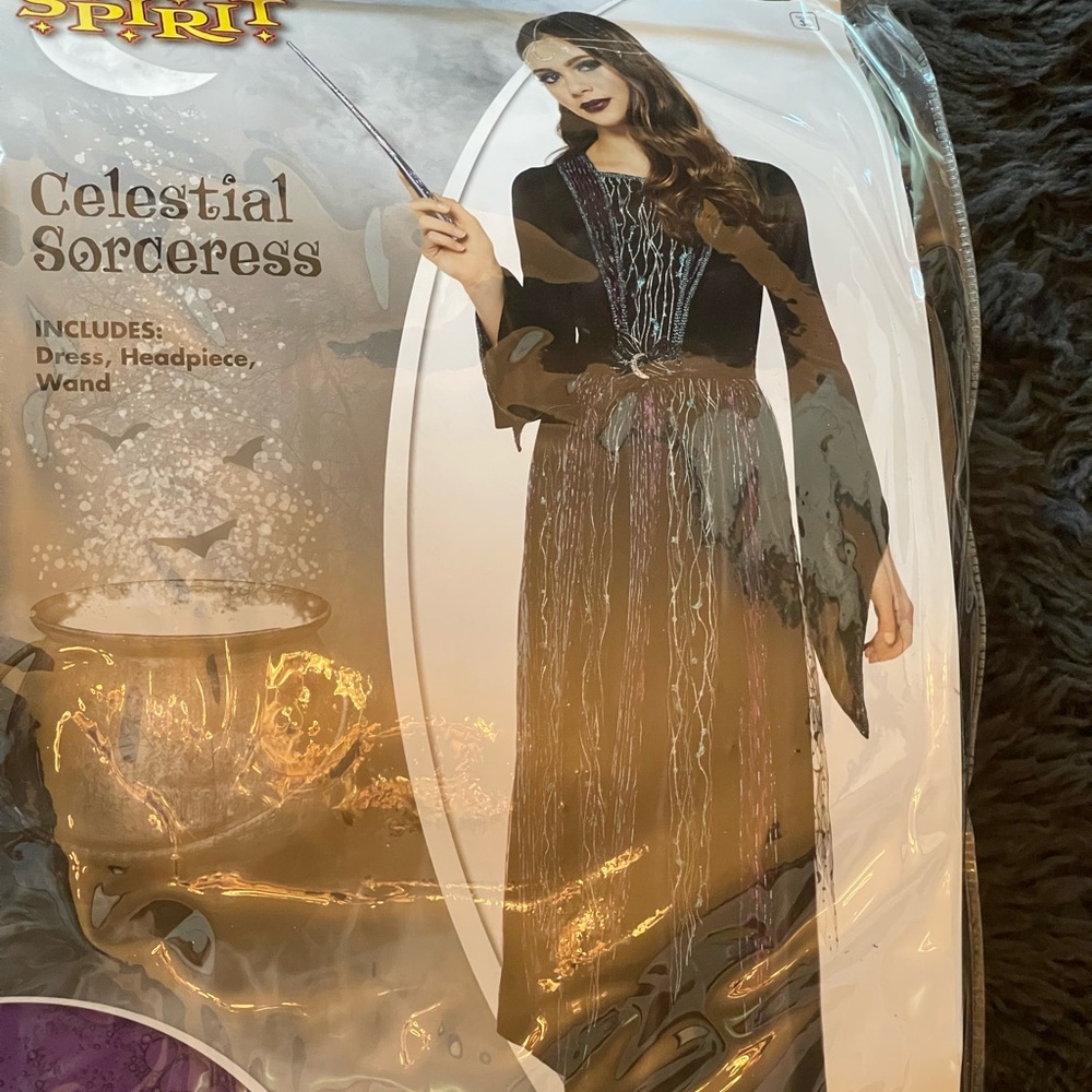 Spirit Celestial Sorceress Costume - Black and Silver